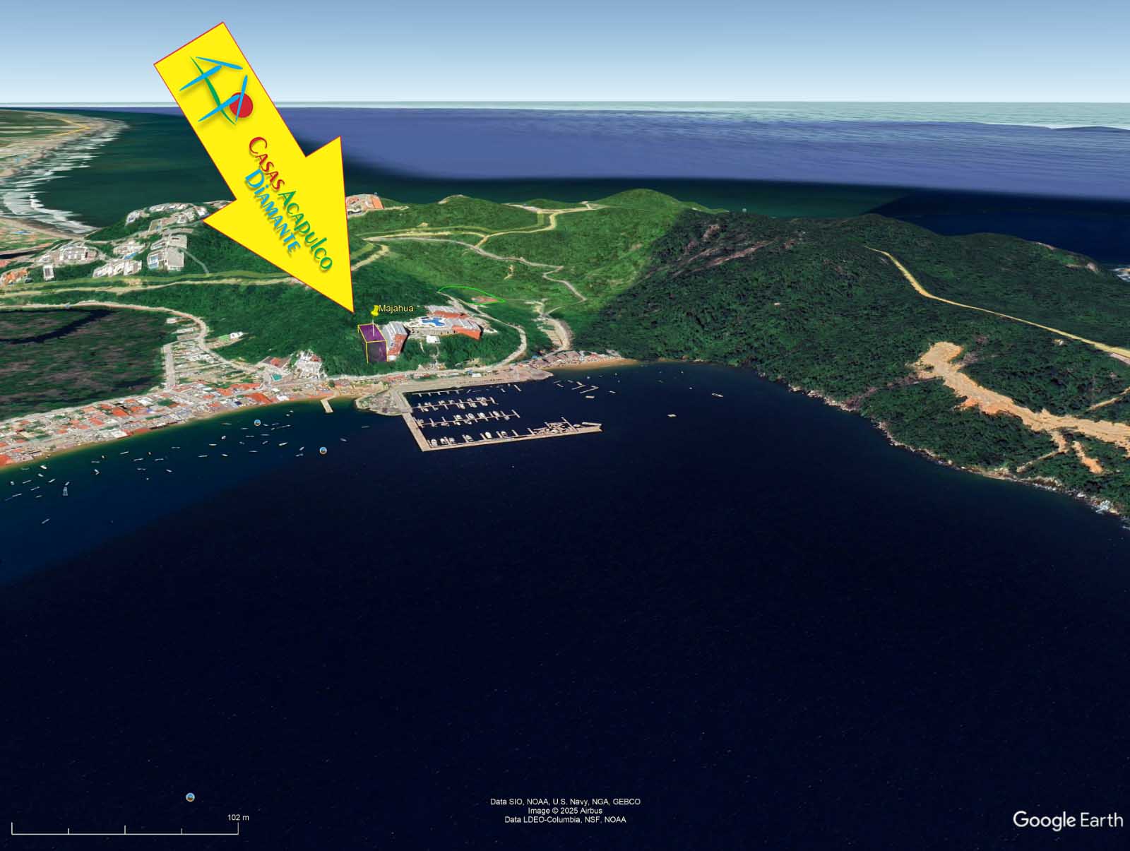 Terreno Puerto Marqués Majahua 10 - Vista aérea 10